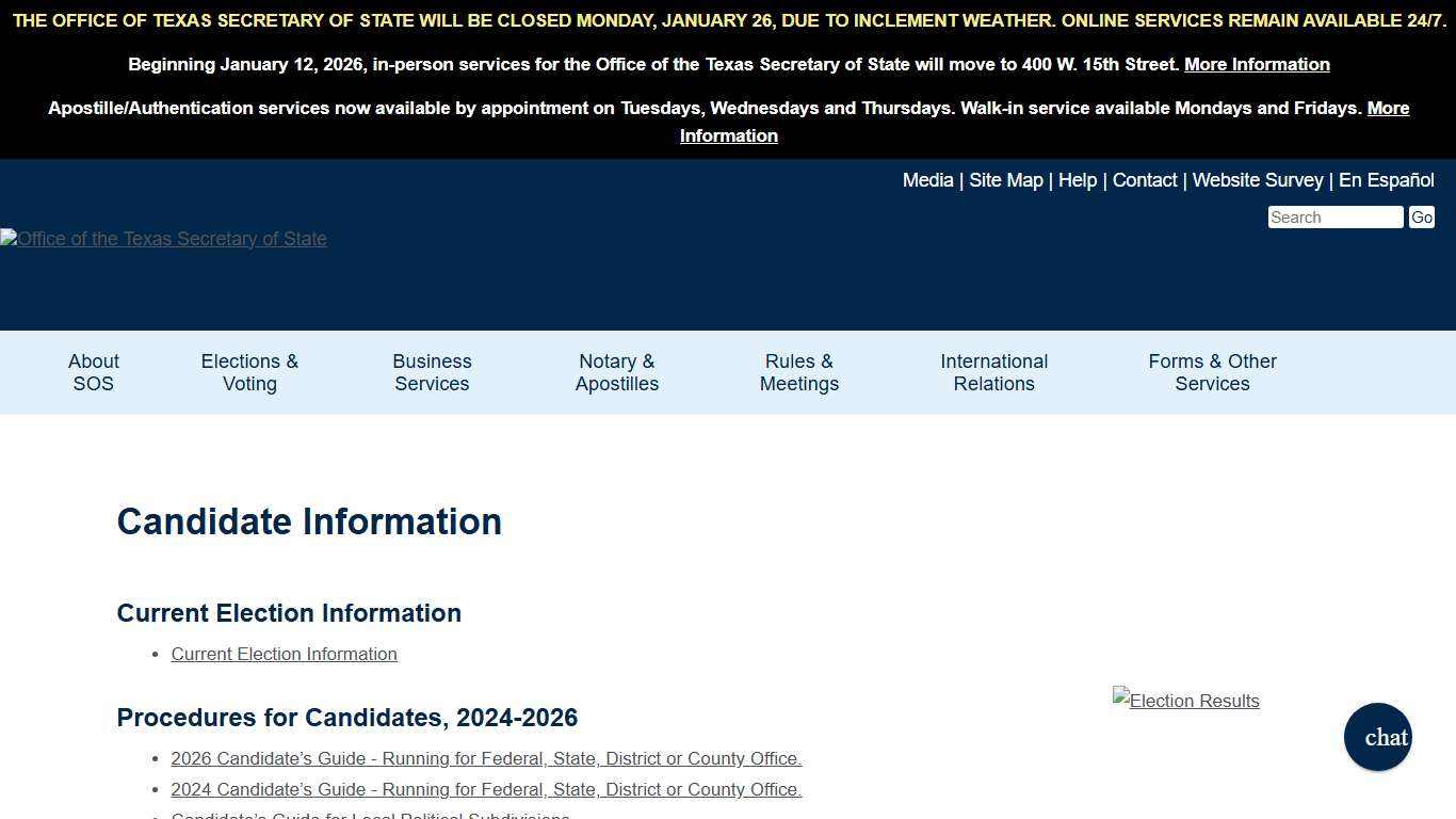 Candidate Information